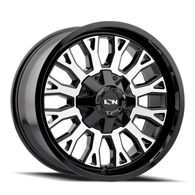 ION Type 152 20x9 / 8x180 BP / 0mm Offset / 124.1mm Hub Black/Machined Wheel