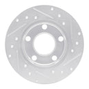 R1 97-00 Audi A8 Front & Rear Drilled & Slotted Silver Brake Rotor Set