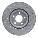 R1 03-09 Chrysler PT Cruiser Front & Rear Drilled & Slotted Silver Brake Rotor Set