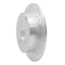 R1 09-15 Mitsubishi Lancer Front & Rear Drilled & Slotted Silver Brake Rotor Set