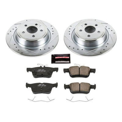 Power Stop 17-20 Lincoln MKZ Rear Z23 Evolution Kit w/Calipers