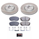 Power Stop 2015 Hyundai Sonata Front and Rear Semi-Coated Rotor Kit