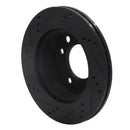 R1 02-06 Dodge Sprinter 3500 Front Left Drilled & Slotted Black Brake Rotor