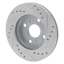 R1 99-05 Toyota Yaris (Mexico) Front Left Drilled & Slotted Silver Brake Rotor