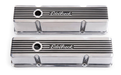 Edelbrock Valve Cover Elite II Series Chevrolet 1959-1986 262-400 CI V8 Tall Polished