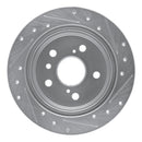 R1 02-08 Lexus ES330 Rear Drilled & Slotted Silver Brake Rotor Set