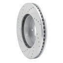 R1 02-07 Jeep Liberty Front Right Drilled & Slotted Silver Brake Rotor
