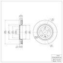 DFC 14-19 Chevrolet Corvette Rear GeoSPEC Coated Rotor