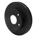 R1 94-99 Dodge Ramcharger (Mexico) Front Left Drilled & Slotted Black Brake Rotor