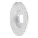 R1 98-15 Ford Fusion Rear Right Drilled & Slotted Geo-Carbon Rotor
