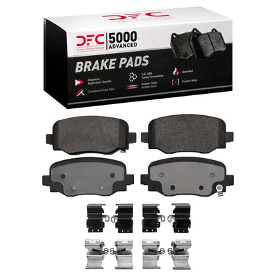 DFC 24-25 Alfa Romeo TONALE Rear 5000 Advanced Low Metallic Brake Pads and Hardware Kit