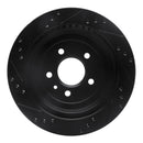 R1 13-19 Cadillac ATS Front & Rear Drilled & Slotted Black Brake Rotor Set