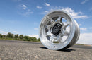 ICON Nuevo 17x8.5 / 6x5.5 / 25mm / 5.75in BS Silver Machined Wheel