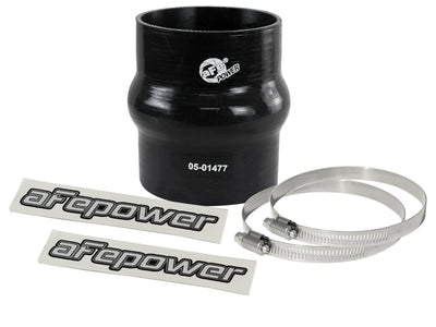 aFe Magnum FORCE Intake Coupling Kit (3-1/8 IN ID x 4 IN L) Straight Coupler w/ Hump - Black