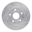 R1 92-06 Lexus ES300 Front Drilled & Slotted Silver Brake Rotor Set