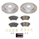 Power Stop 20-22 Toyota Corolla Front and Rear Semi-Coated Rotor Kit