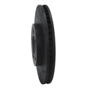 R1 04-11 Mitsubishi Endeavor Front Right Drilled & Slotted Black Brake Rotor