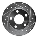 R1 97-00 Audi A8 Front & Rear Drilled & Slotted Silver Brake Rotor Set