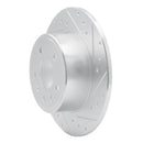 R1 97-08 Chevrolet ASTRA (Mexico) Rear Right Drilled & Slotted Silver Brake Rotor