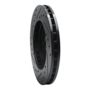 R1 88-96 Buick Regal Front Right Drilled & Slotted Black Brake Rotor