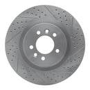 R1 06-17 Land Rover Range Rover Sport Front Right Drilled & Slotted Geo-Carbon Rotor