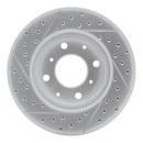 R1 90-00 Honda Civic Del Sol Front Right Drilled & Slotted Geo-Carbon Rotor