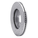 R1 03-11 Ford Crown Victoria Front Right Drilled & Slotted Silver Brake Rotor