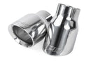 APR Double-Walled 3.5in Slash-Cut Tips - Polished Silver - Set of 2