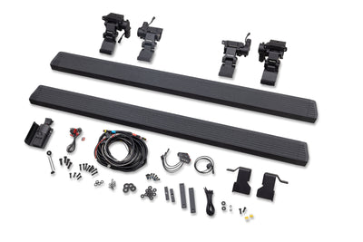 RealTruck 18-24 Jeep Wrangler 4dr VoltStep Electric Running Board Kit - Bedliner Coating