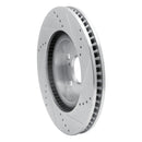 R1 77-79 American Motors CONCORD Front Left Drilled & Slotted Silver Brake Rotor