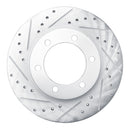 R1 95-04 Toyota 4Runner Front Left Drilled & Slotted Silver Brake Rotor
