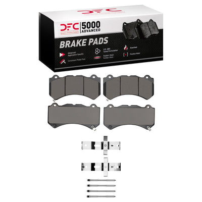 DFC 12-25 Dodge Charger Front 5000 Advanced Low Metallic Brake Pads and Hardware Kit