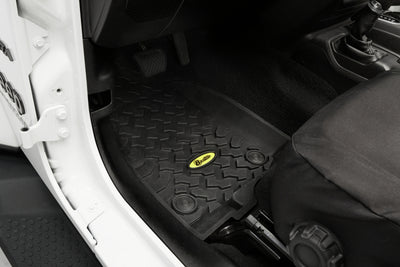 Bestop 20-26 Jeep Gladiator / 18-26 Wrangler JL Front Floor Mats (Black)