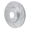 R1 19-25 Mazda 3 Sport Front Drilled & Slotted Silver Brake Rotor Set