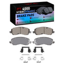 DFC 07-17 Dodge Caliber Front Geospec Rotors w/4000 HybriDynamic Brake Pads w/Hardware
