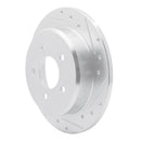 R1 95-02 Ford Explorer Rear Drilled & Slotted Silver Brake Rotor Set
