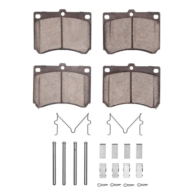 DFC 90-03 Ford Escort Front 5000 Advanced Semi Metallic Brake Pads and Hardware Kit