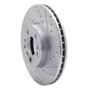 R1 00-06 BMW X5 Front Drilled & Slotted Silver Brake Rotor Set
