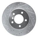 R1 99-08 BMW 325CI (USA/Canada) Front Left Drilled & Slotted Silver Brake Rotor