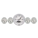 AutoMeter Gauge Kit 2 Pc. Quad & Speedometer 3-3/8in. Old Tyme White