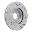 DFC 14-20 Infiniti QX30 Front Drilled Hi-Carbon Alloy Geomet Coated Rotor
