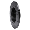 R1 93-05 Ford Taurus (Excl SHO) Rear Right Drilled & Slotted Black Brake Rotor