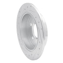 R1 97-05 Buick Regal Rear Right Drilled & Slotted Silver Brake Rotor