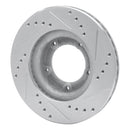 R1 89-08 Toyota Hilux Front Drilled & Slotted Silver Brake Rotor Set