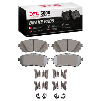 DFC 14-19 Mazda 6 Front Drilled & Slotted Geoperformance Rotors 5000 Advanced Brake Pads w/Hardware