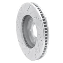 R1 03-08 Cadillac SEVILLE Front Right Drilled & Slotted Silver Brake Rotor