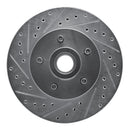 R1 74-80 Ford Maverick (Car) Front Drilled & Slotted Silver Brake Rotor Set
