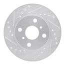 R1 85-86 Toyota MR2 Front & Rear Drilled & Slotted Silver Brake Rotor Set