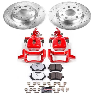 Power Stop 2010 Volkswagen Golf Front & Rear Z26 Street Warrior Brake Kit w/Calipers