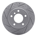 R1 91-99 BMW 328Is Rear Left Drilled & Slotted Geo-Carbon Rotor
